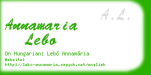 annamaria lebo business card